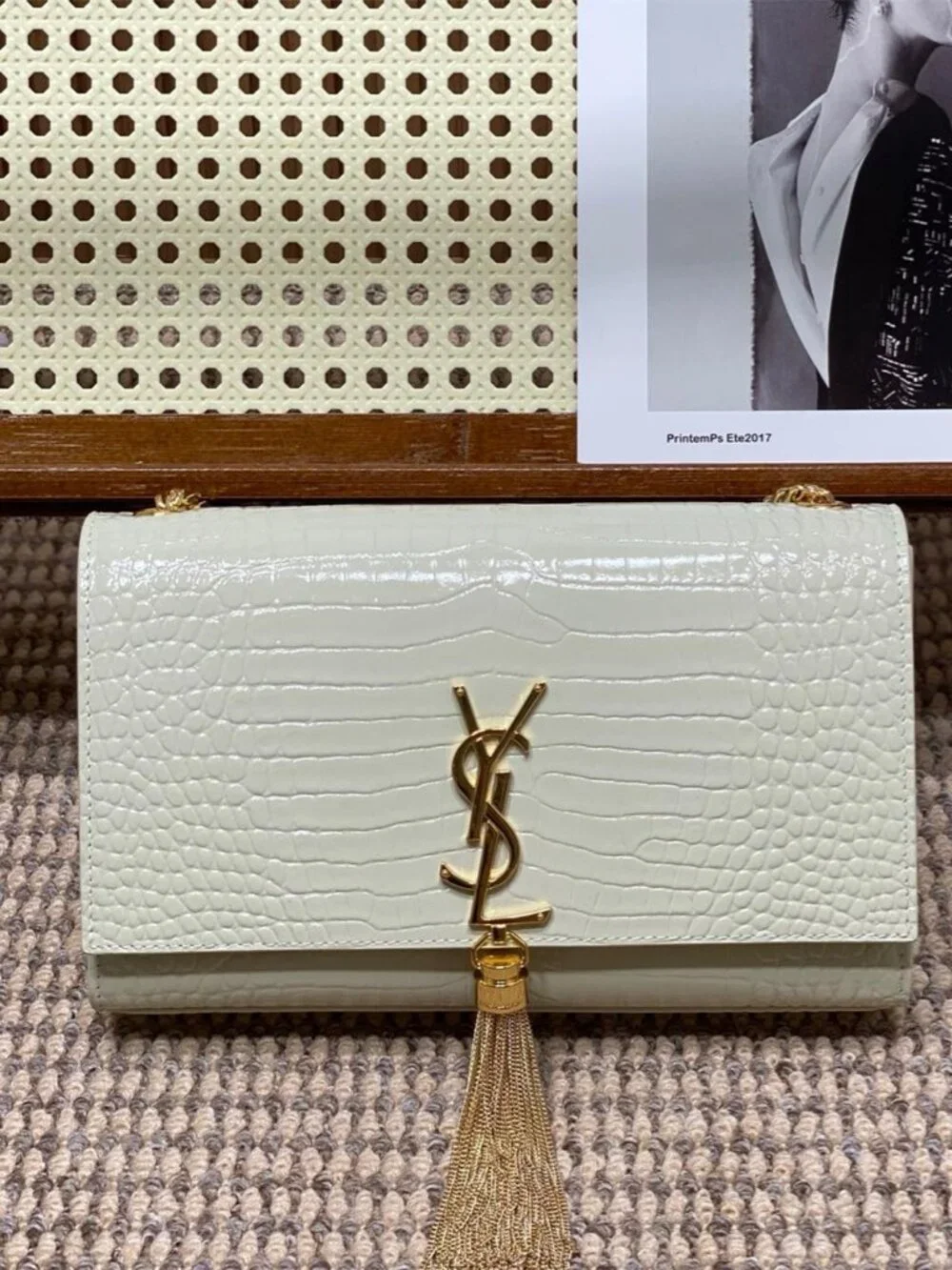 ✅Yves Saint Laurent Crocodile Crossbody Bag - Picture 1 of 11